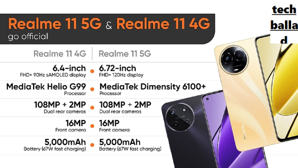 Realme 11 5G Specification Sheet Leaked