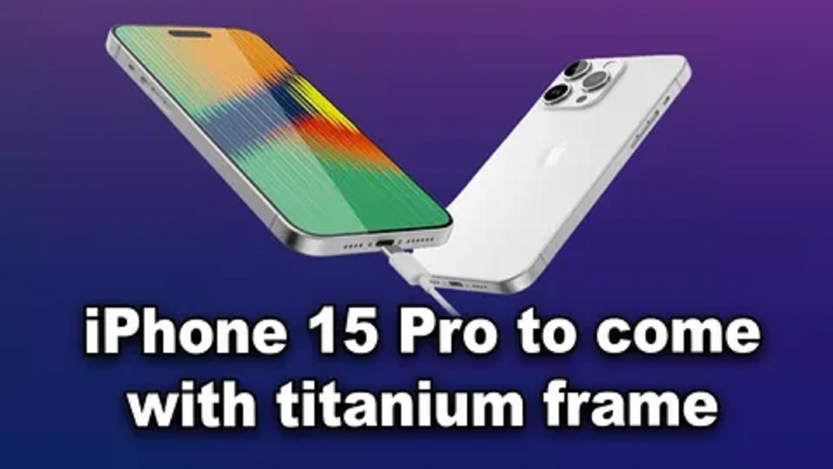 iPhone 15 Pro titanium frame