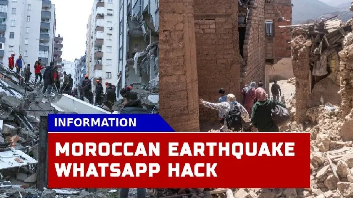 Moroccan Earthquake Scam WhatsApp