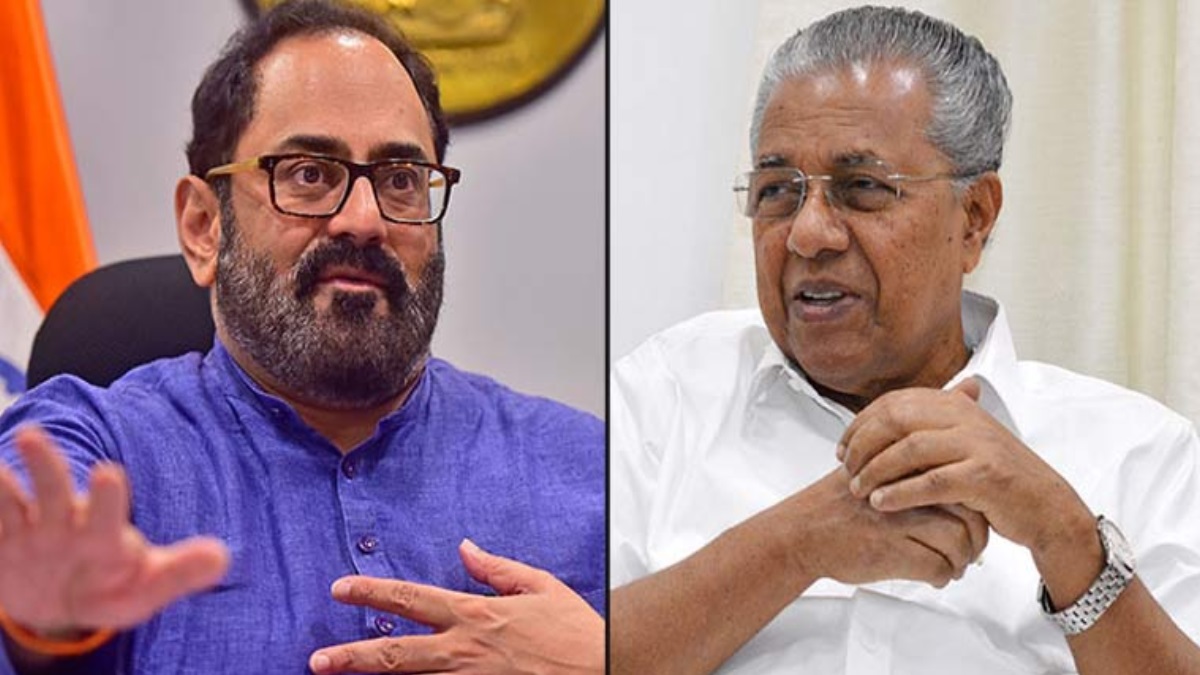 Pinarayi Vijayan Rajeev Chandrasekhar