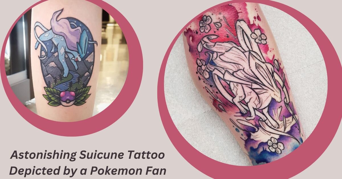 Astonishing Suicune Tattoo Depicted by a Pokemon Fan
