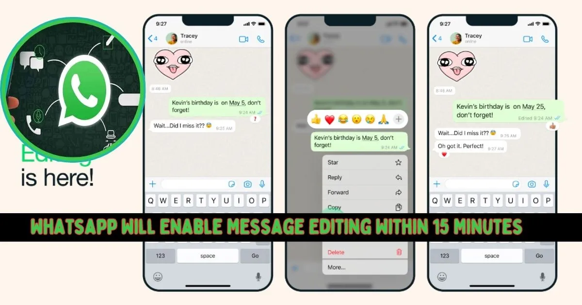 Whatsapp Will Enable Message Editing