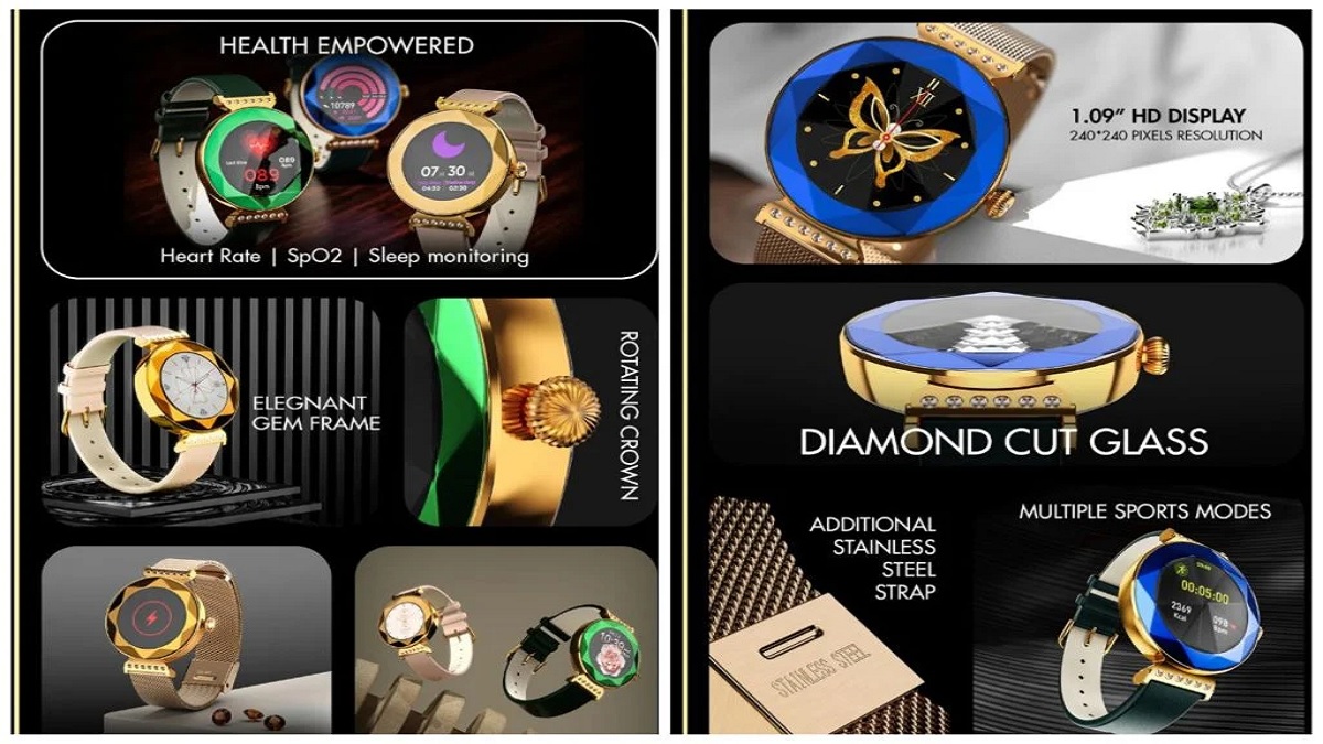 Fire-Boltt Emerald smartwatch crafted for women
