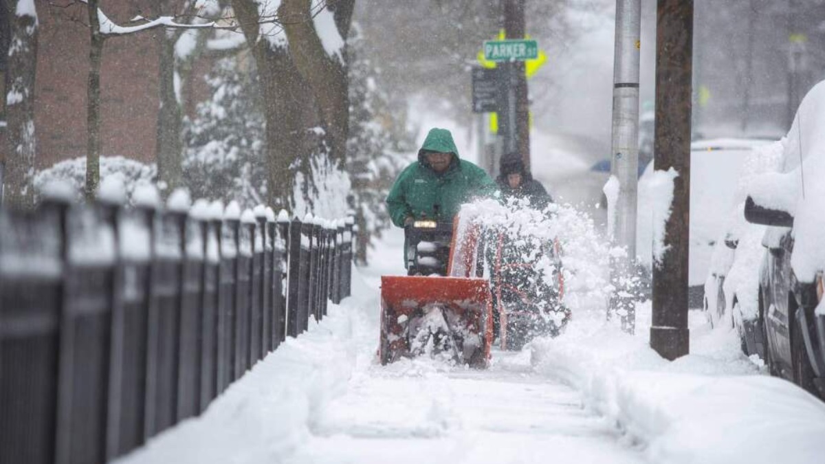 National Weather Services Shares Snowfall Totals Massachusetts Tech